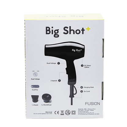 fusion - big shot - mini travel hair dryer