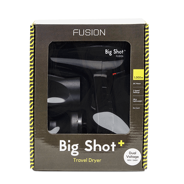 fusion - big shot - mini travel hair dryer
