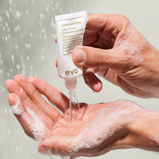 evo - normal persons daily shampoo - travel size